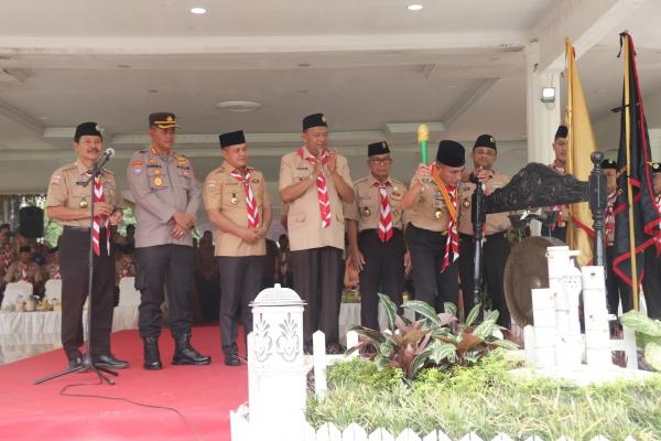 Gubernur Edy Rahmayadi Buka Raimuna Daerah Gerakan Pramuka Sumut VIII di Langkat *Latihan Kesiapan Komponen Bela Negara